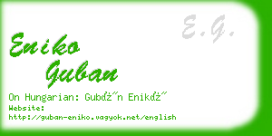 eniko guban business card